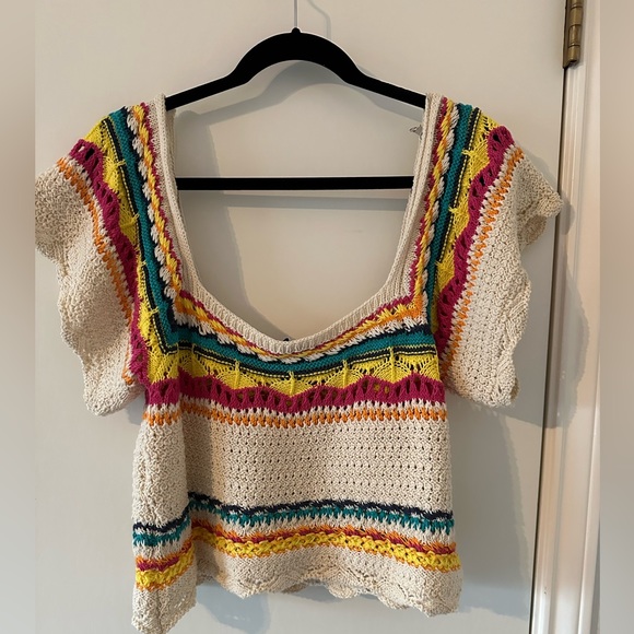 Zara Multicolored Knit Top - Picture 4 of 4